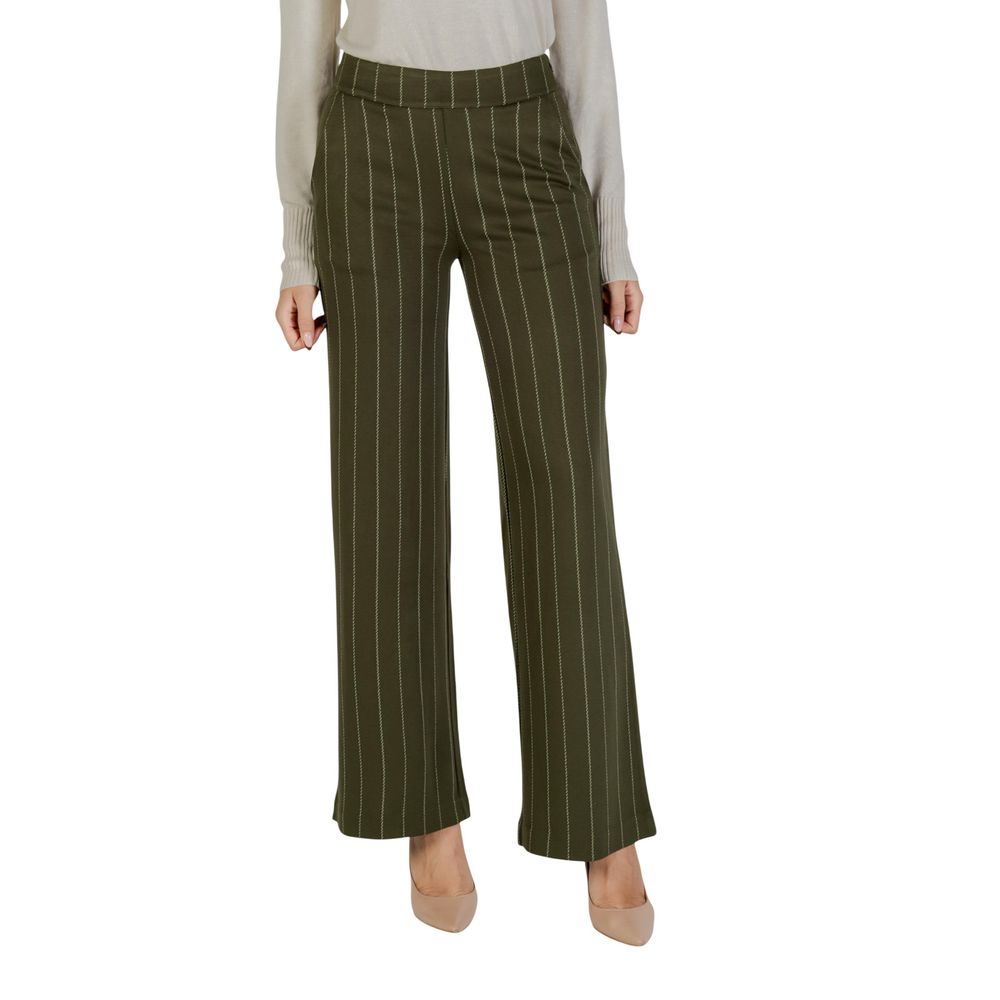 ICHI Bicolor Viscose Casual Pants | Regal Royce