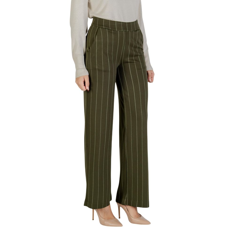 ICHI Bicolor Viscose Casual Pants | Regal Royce