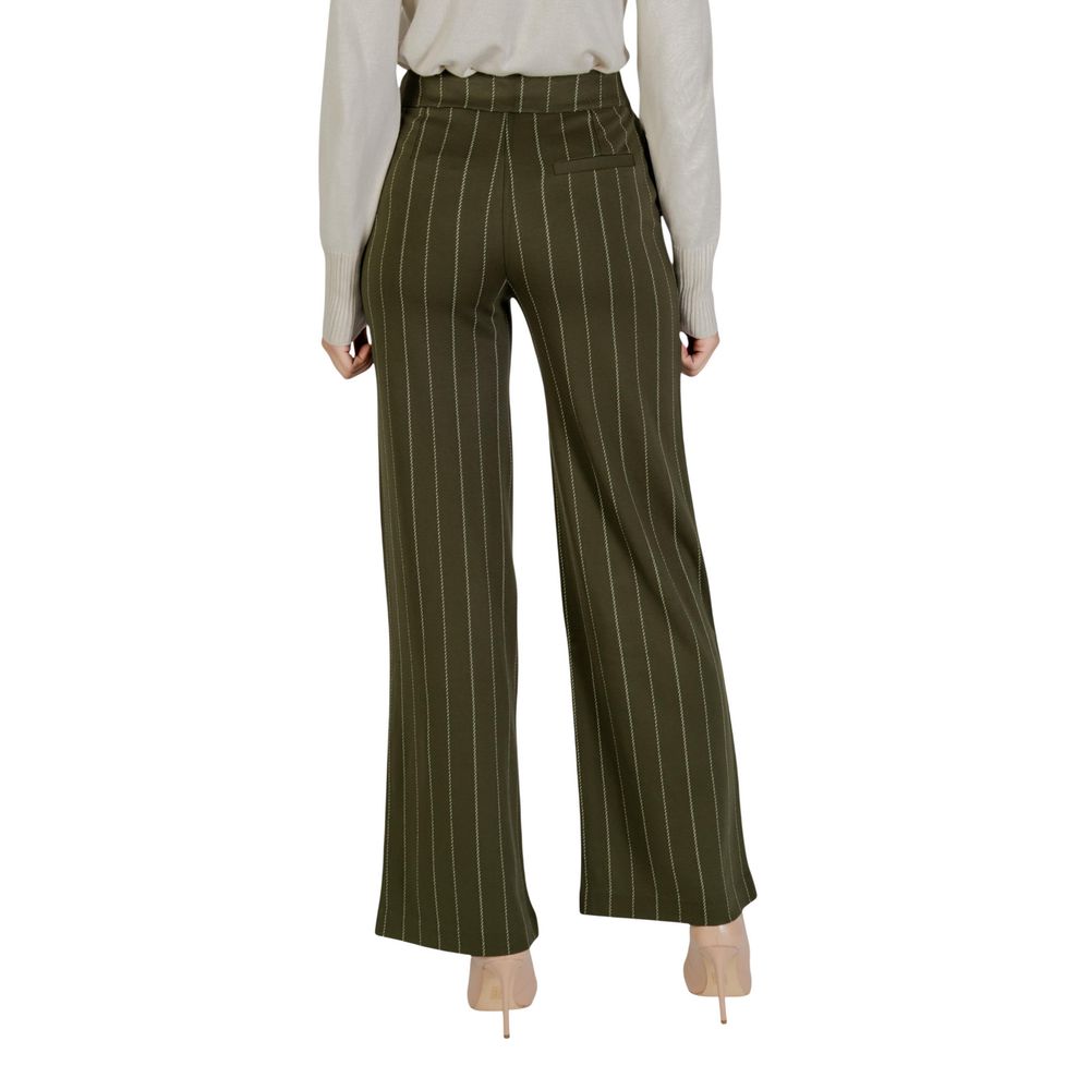 ICHI Bicolor Viscose Casual Pants | Regal Royce