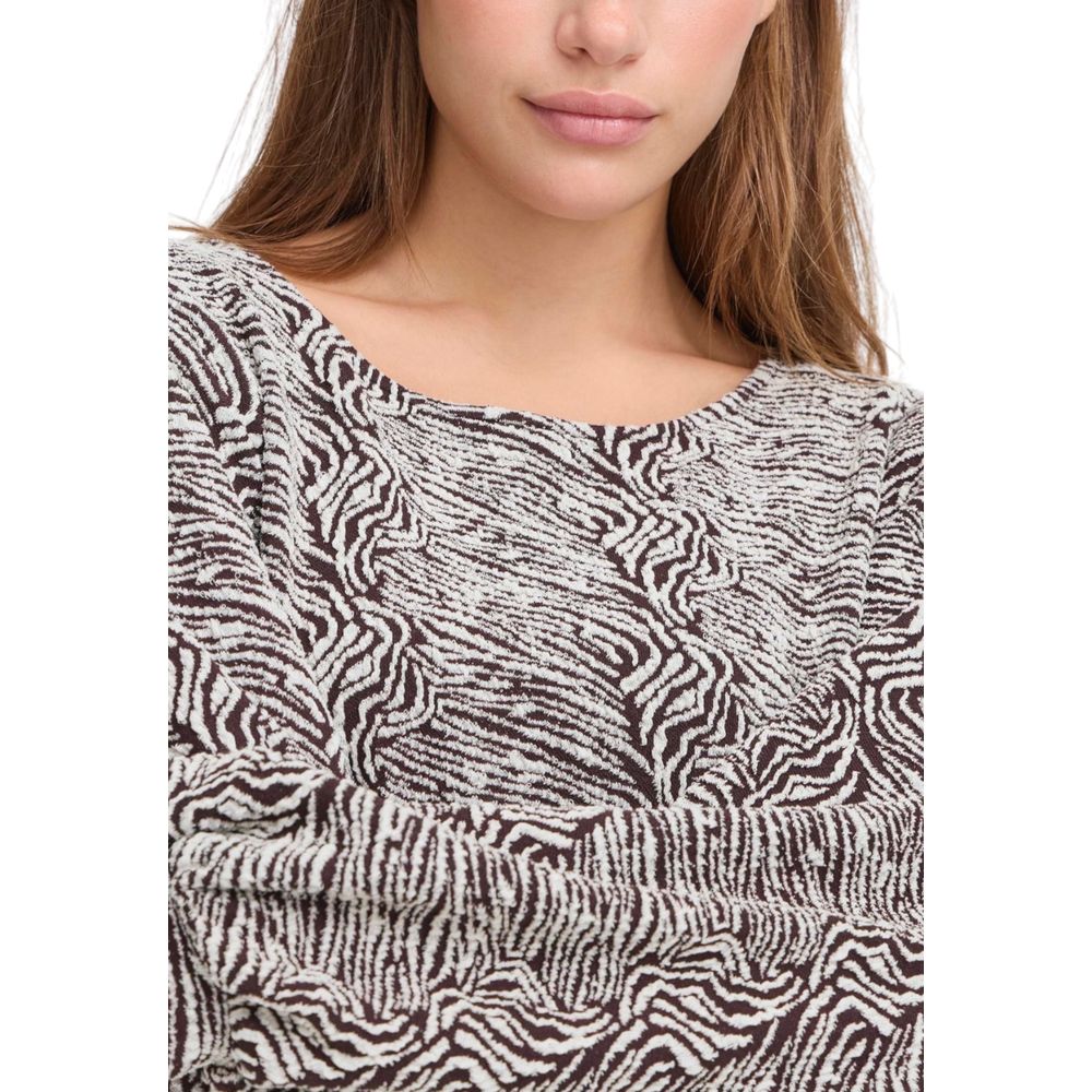 ICHI Brown Polyester Sweatshirt | Regal Royce