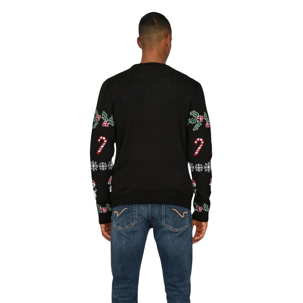 Only & Sons Black Marabou Sweatshirt | Regal Royce