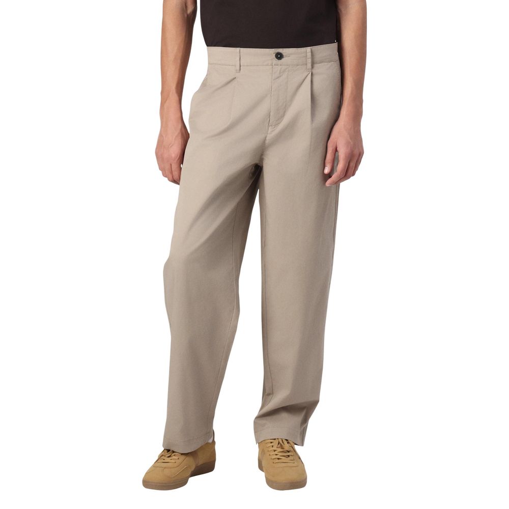 Only & Sons Beige Cotton Casual Pants | Regal Royce