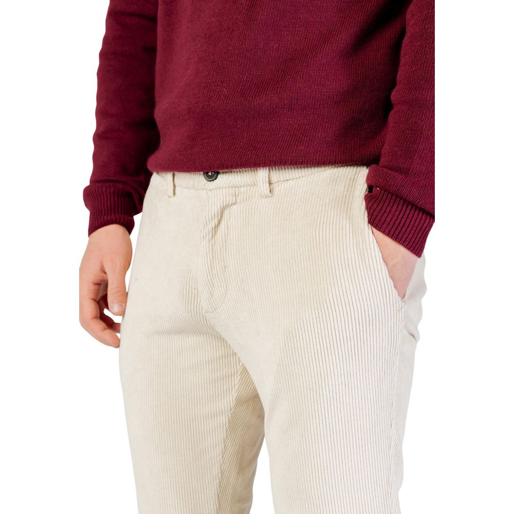 Borghese Beige Cotton Pants | Regal Royce