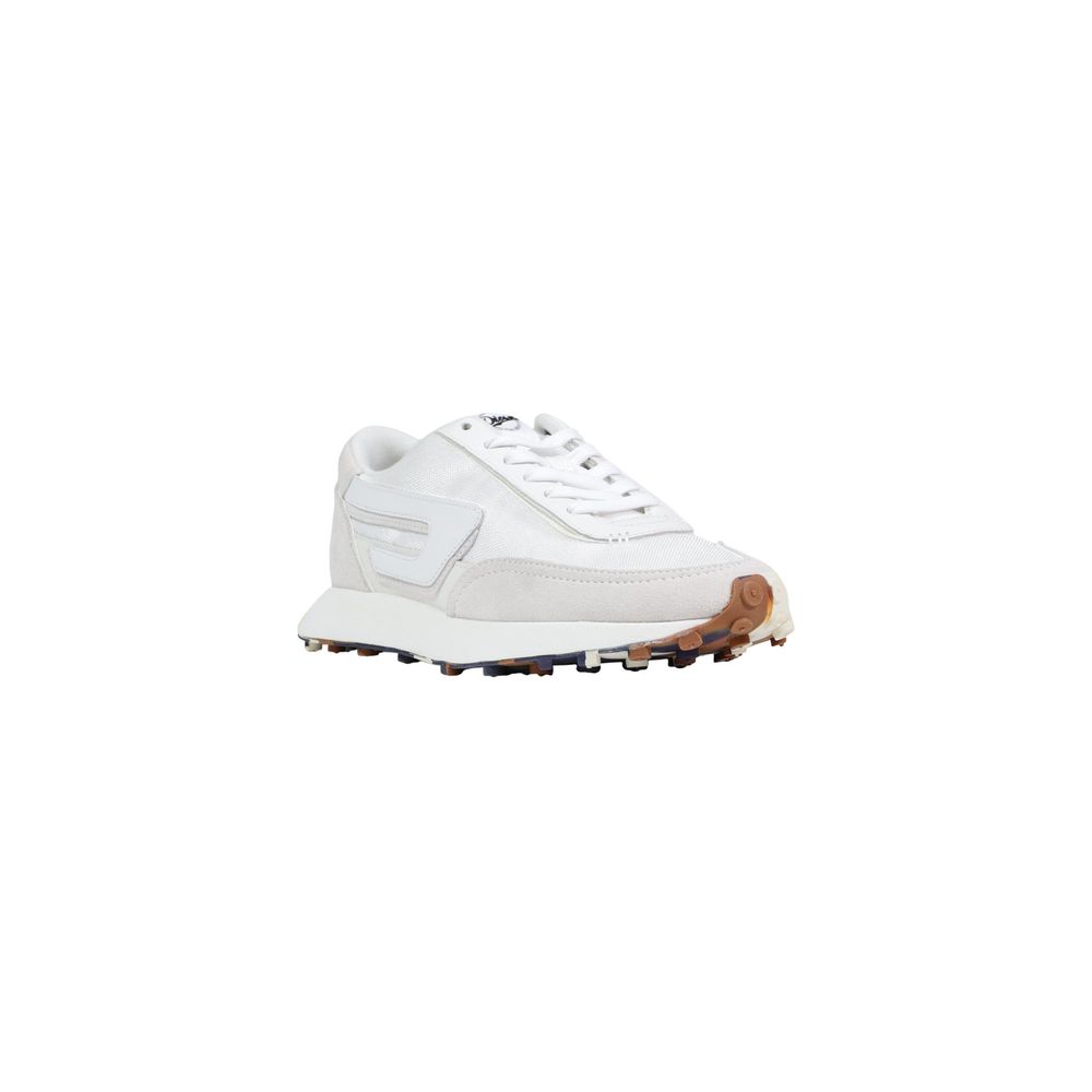 Diesel White Leather Athletic Sneakers | Regal Royce