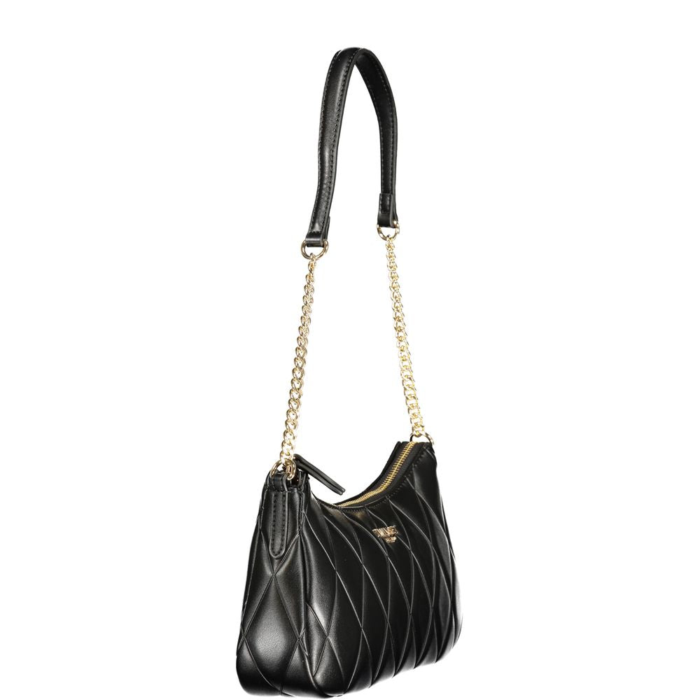 Twinset Black Polyurethane Women Shoulder Bag | Regal Royce
