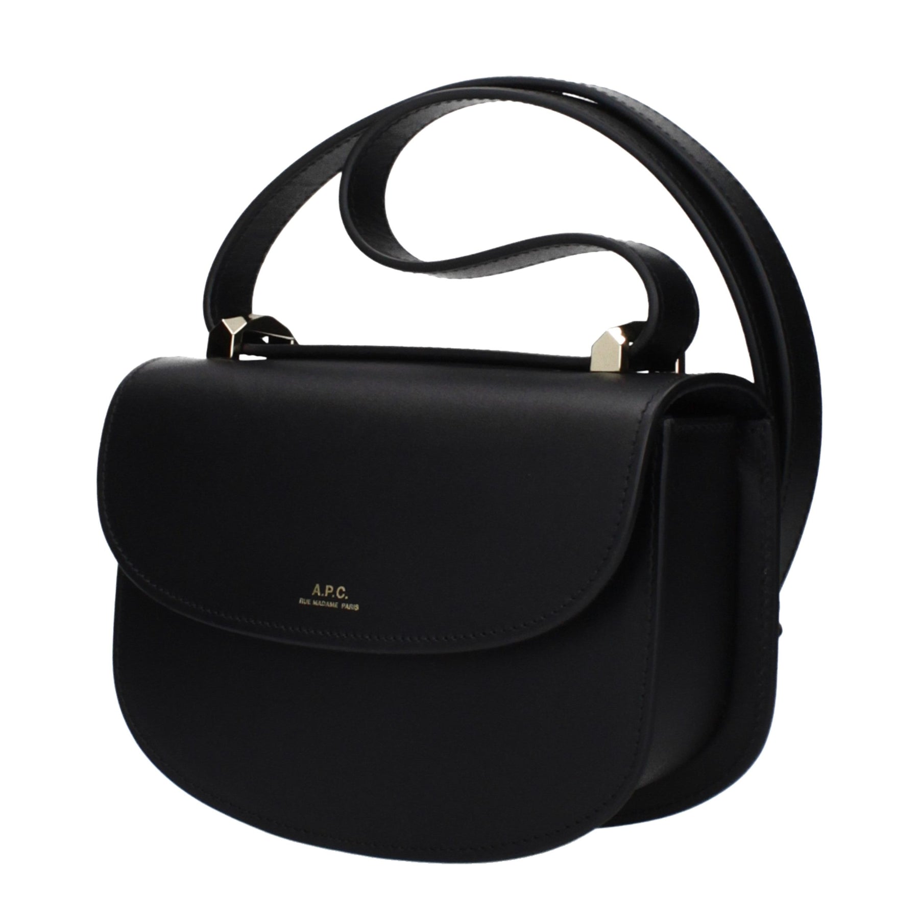 A.P.C. Black Leather Shoulder Bag | Regal Royce