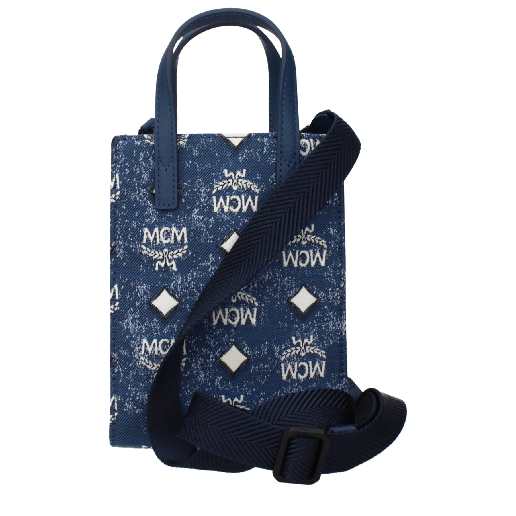 MCM Blue Fabric Handbag | Regal Royce