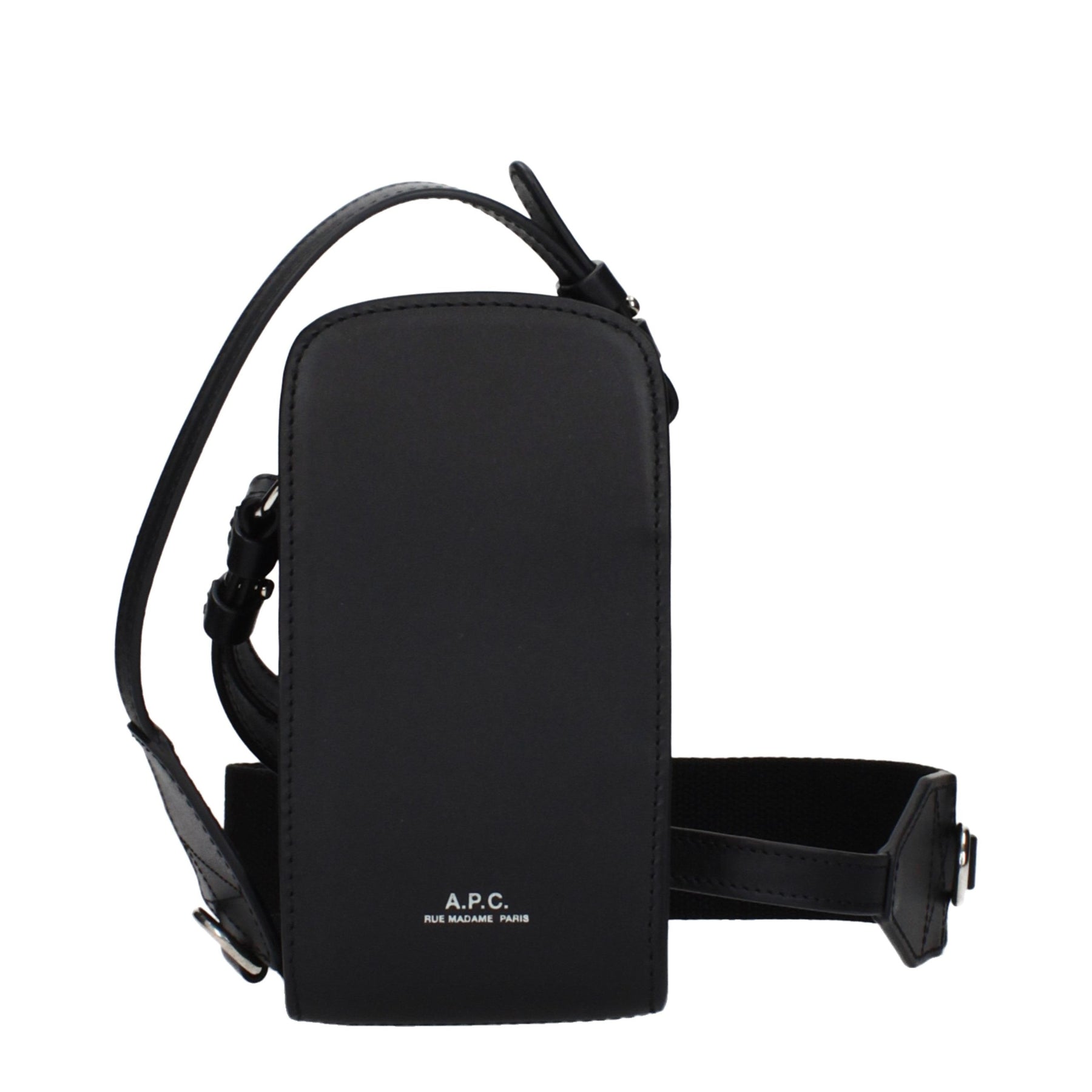 A.P.C. Black Leather Crossbody Bag | Regal Royce