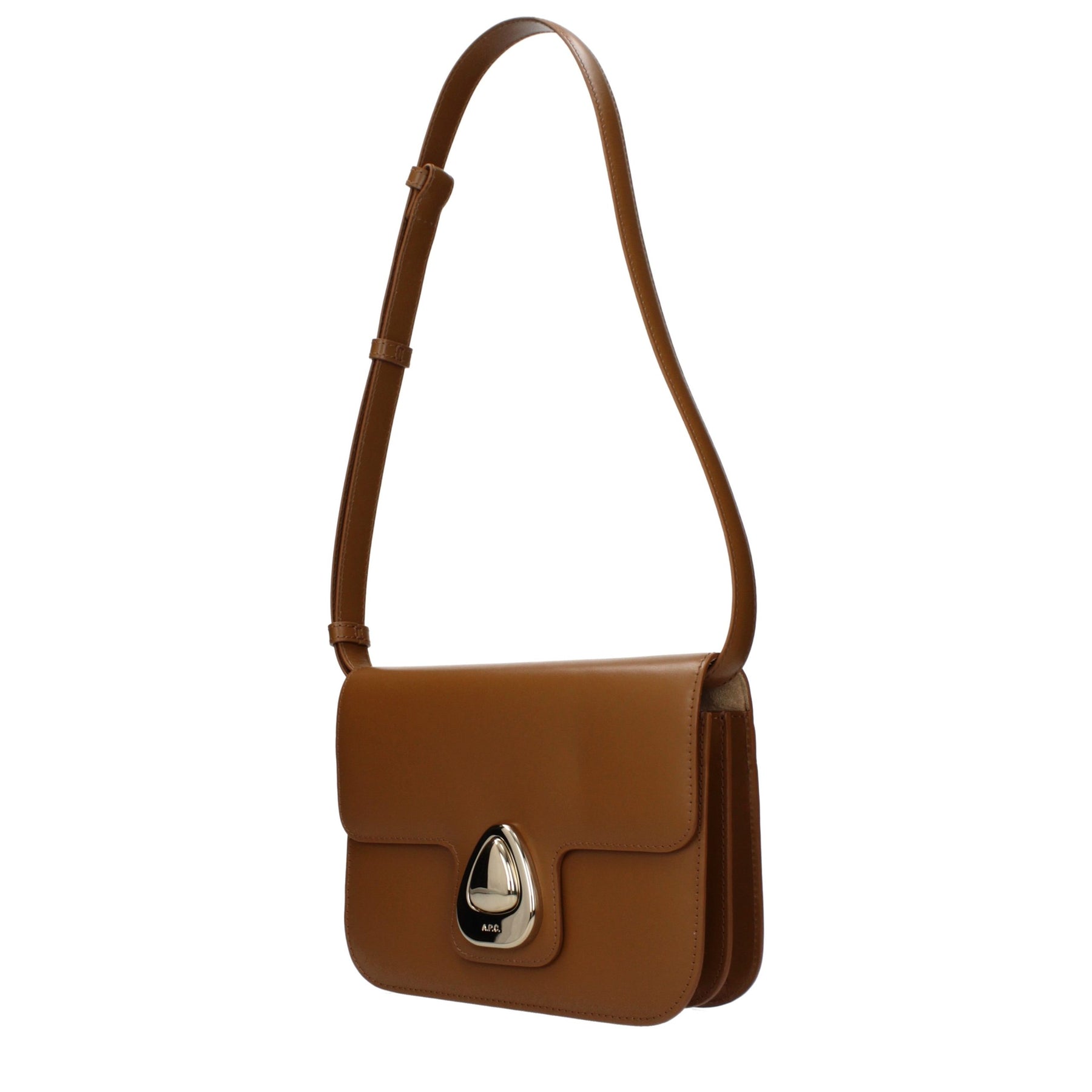 A.P.C. Brown Leather Shoulder Bag | Regal Royce