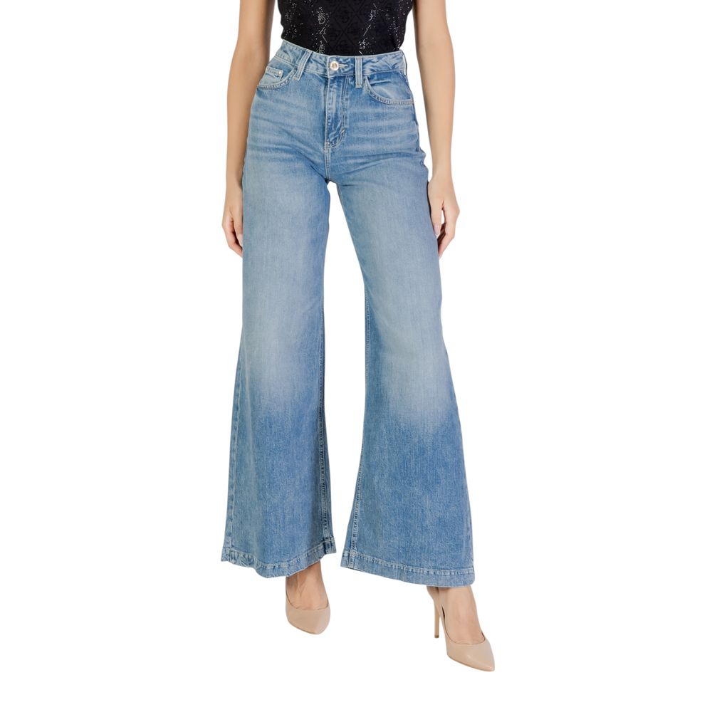 Guess Light Blue Cotton Relaxed Fit Jeans | Regal Royce