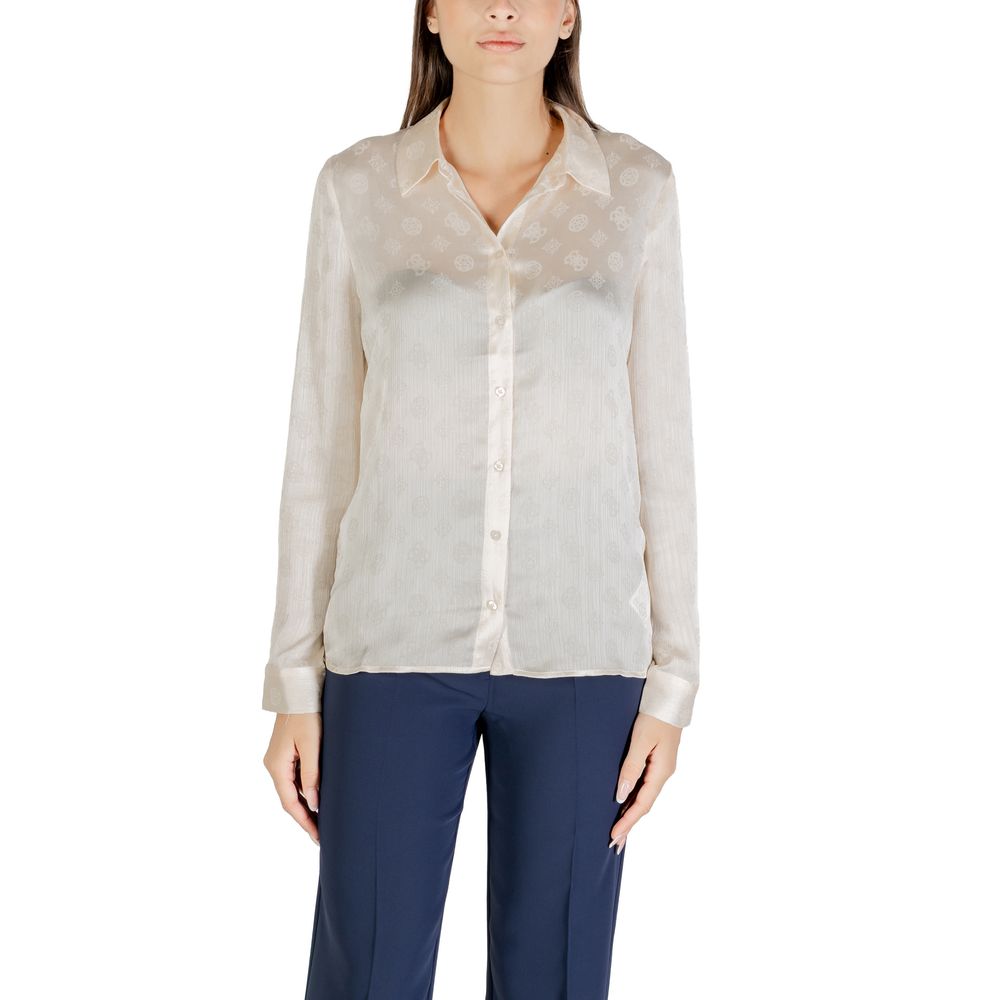 Guess Beige Polyester Blouse | Regal Royce