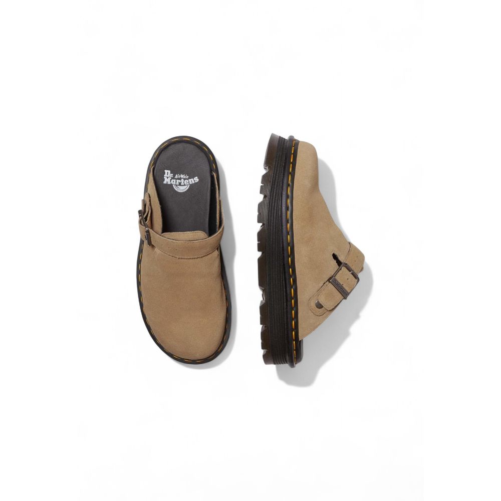 Dr. Martens Beige Leather Platform Pumps | Regal Royce