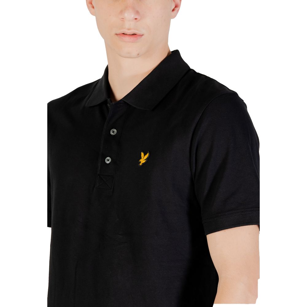 Lyle & Scott Black Cotton Polo Shirt | Regal Royce