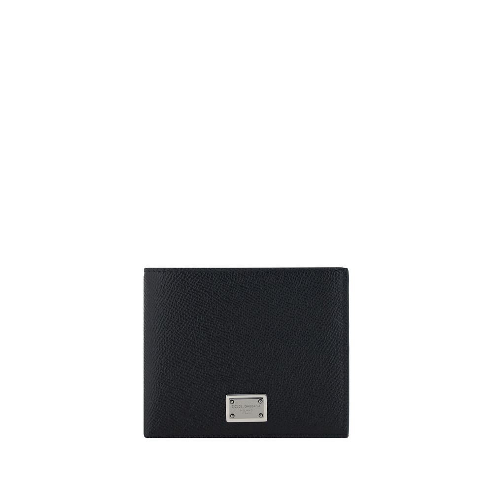 Dolce & Gabbana Black Calf Leather Bos Taurus Wallet | Regal Royce