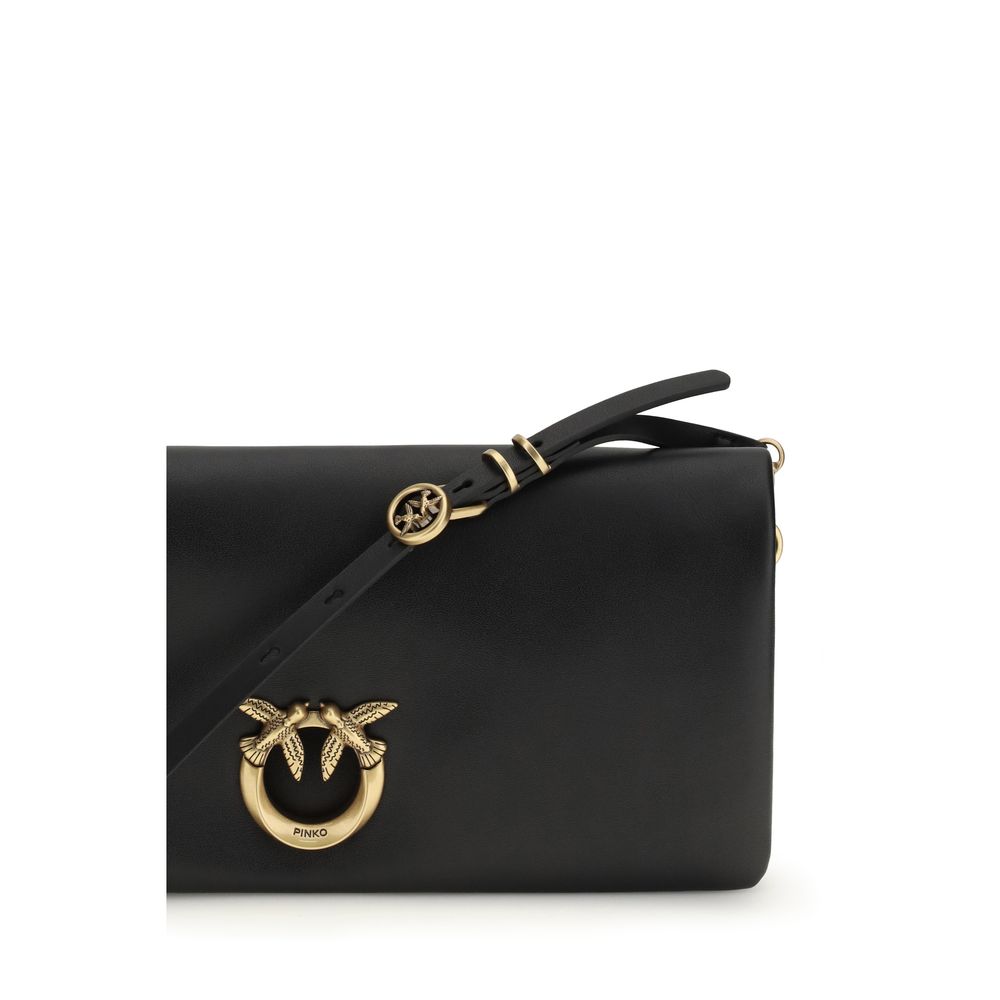 PINKO Black Calf Leather Bos Taurus Clutch Bag | Regal Royce