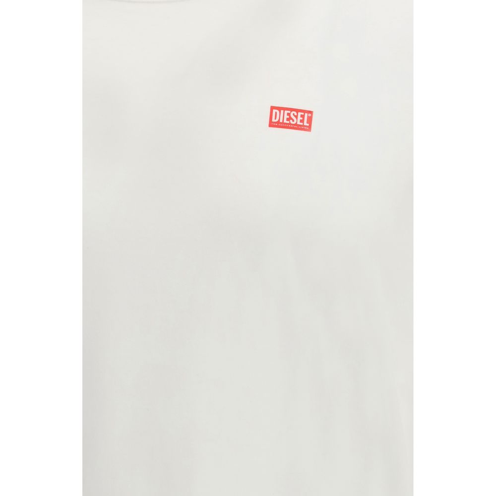 Diesel White Cotton T-Shirt | Regal Royce