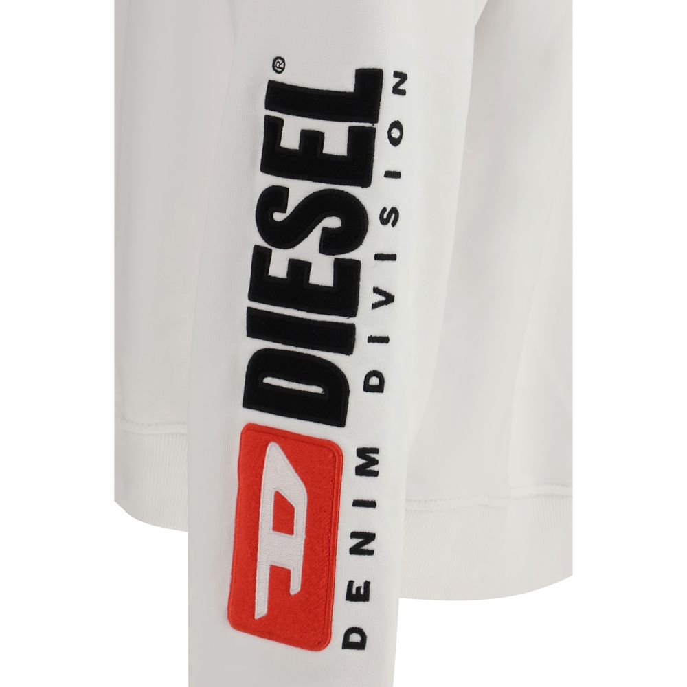 Diesel White Cotton Sweatshirt | Regal Royce