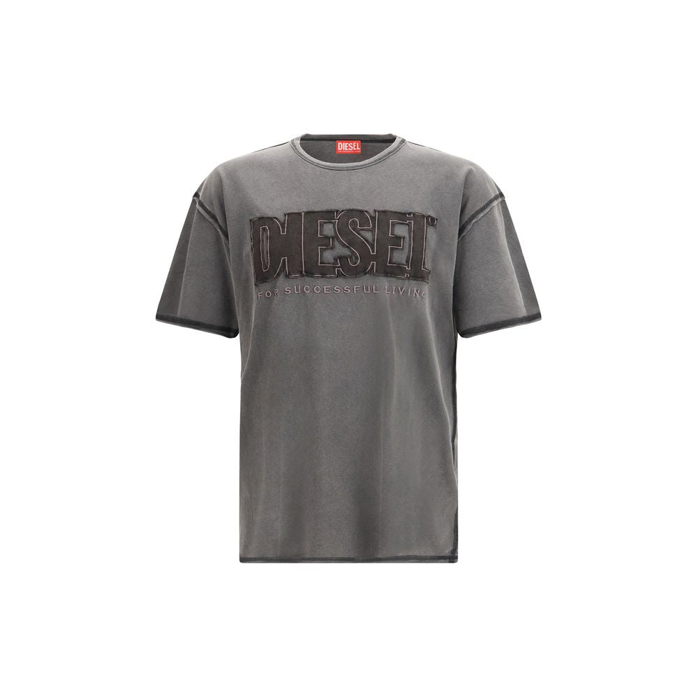 Diesel Gray Cotton T-Shirt | Regal Royce