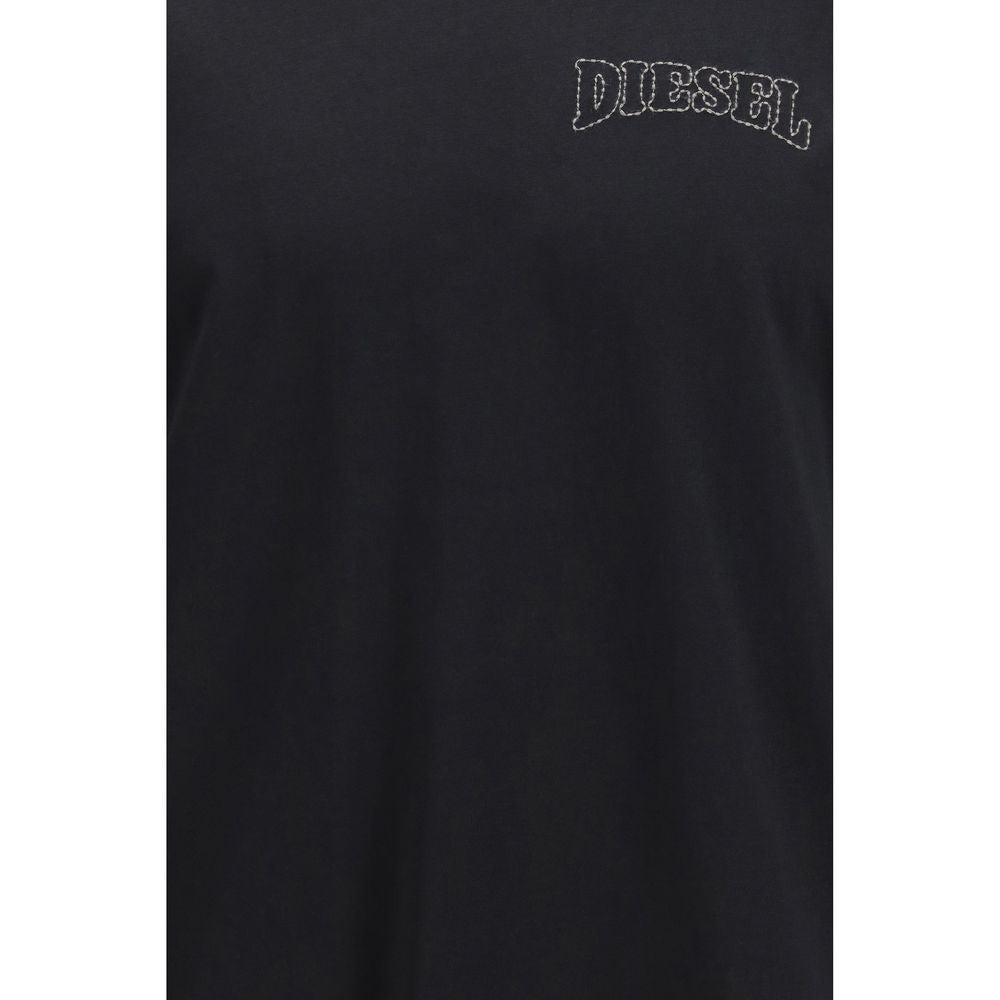 Diesel Black Cotton T-Shirt | Regal Royce