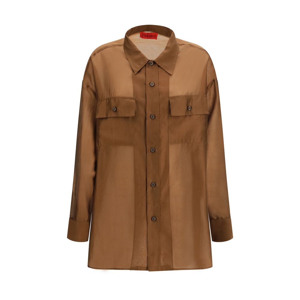 The Latest Brown Lycra Dress Shirt | Regal Royce