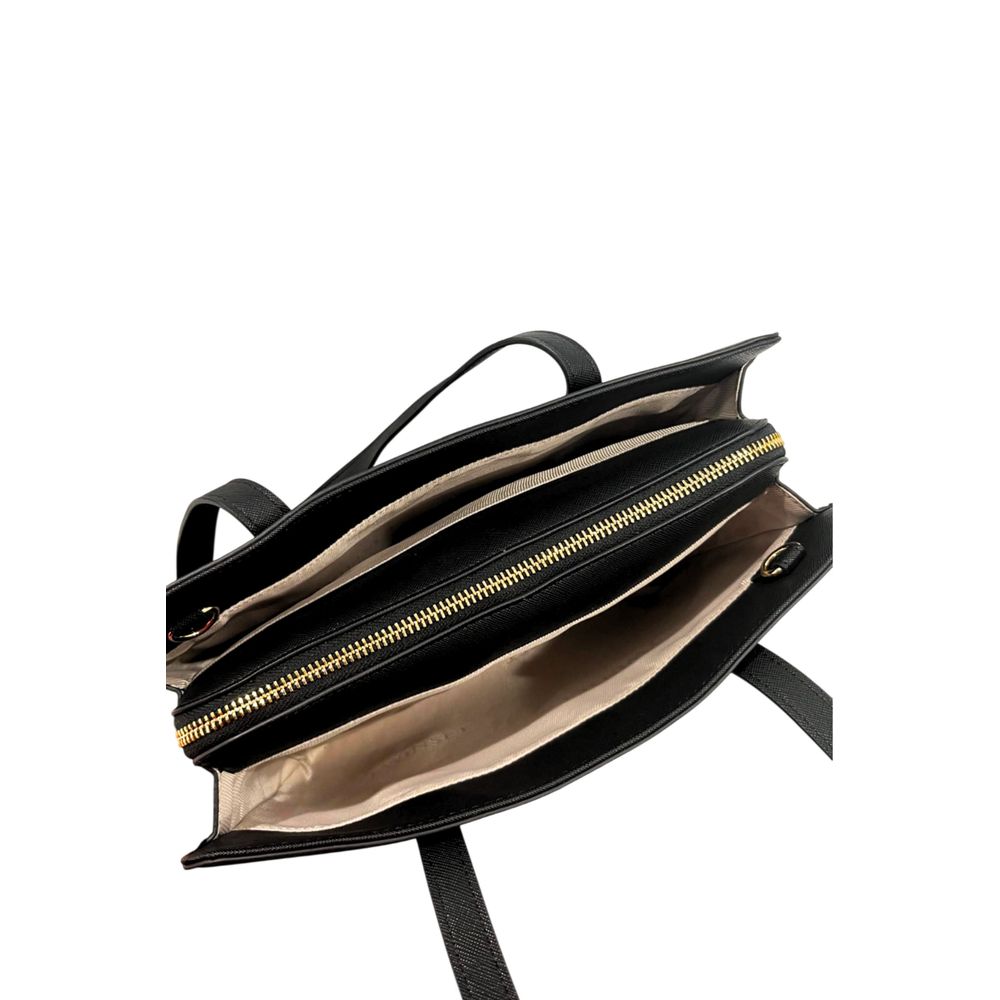 Twinset Black PU Women Shoulder Bag | Regal Royce