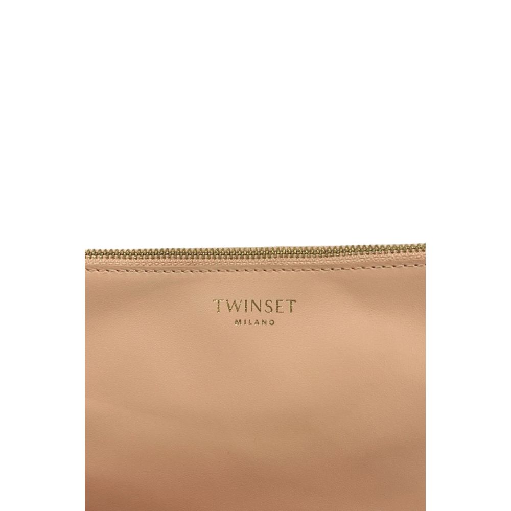 Twinset Pink Polyurethane Women Clutch | Regal Royce