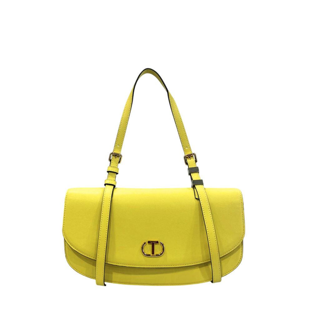 Twinset Yellow PU Women Shoulder Bag | Regal Royce