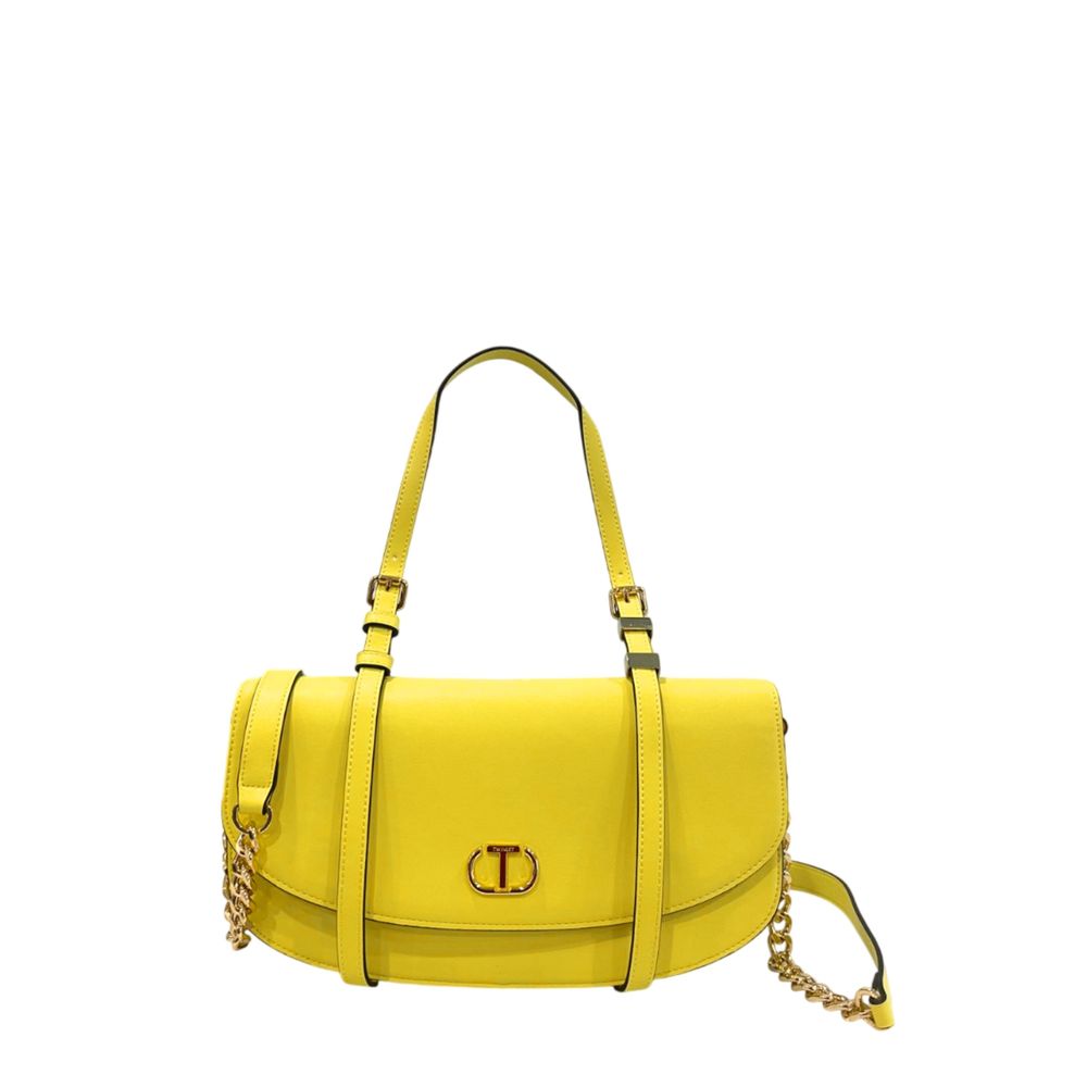 Twinset Yellow PU Women Shoulder Bag | Regal Royce