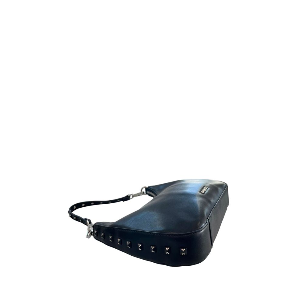 Twinset Black Polyurethane Women Shoulder Bag | Regal Royce