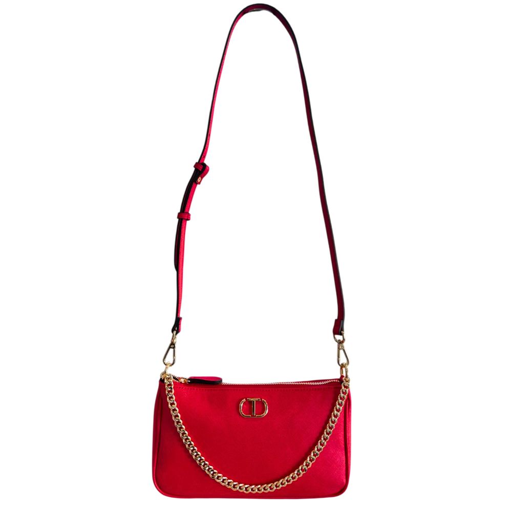 Twinset Red PU Women Crossbody Bag | Regal Royce