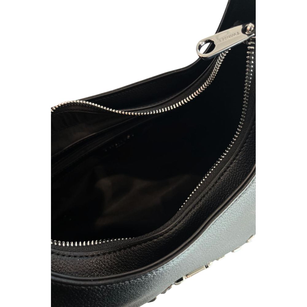 Twinset Black PU Women Shoulder Bag | Regal Royce