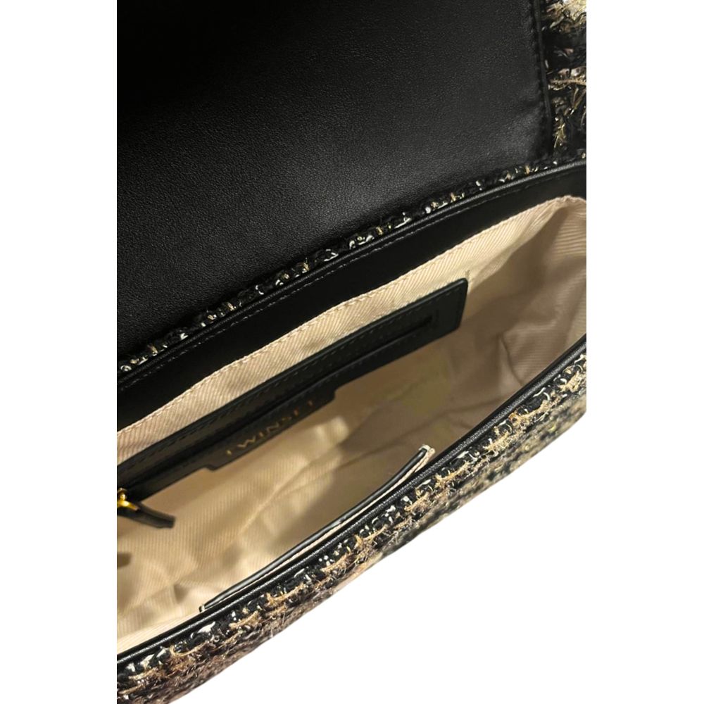 Twinset Black PU Women Shoulder Bag | Regal Royce