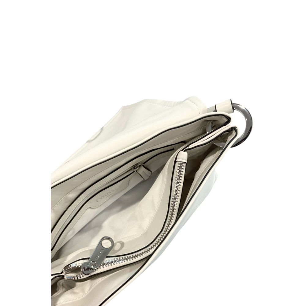 Twinset White PU Women Shoulder Bag | Regal Royce