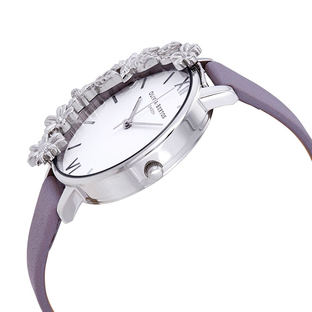 Olivia Burton Purple Artificial Leather Dress Watch | Regal Royce