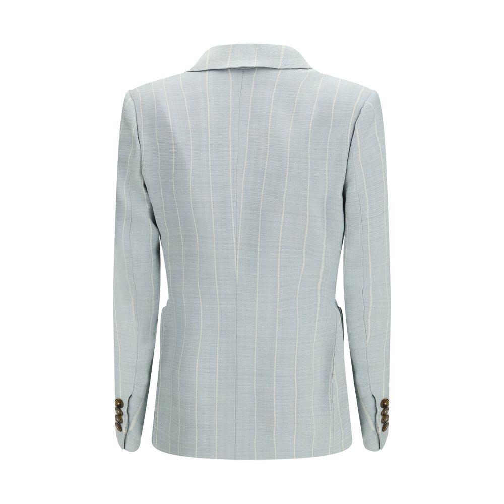 Blazé Milano Blue Viscose Blazer | Regal Royce