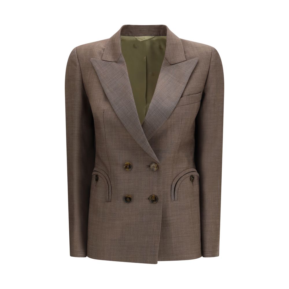 Blazé Milano Brown Fleece Wool Blazer | Regal Royce