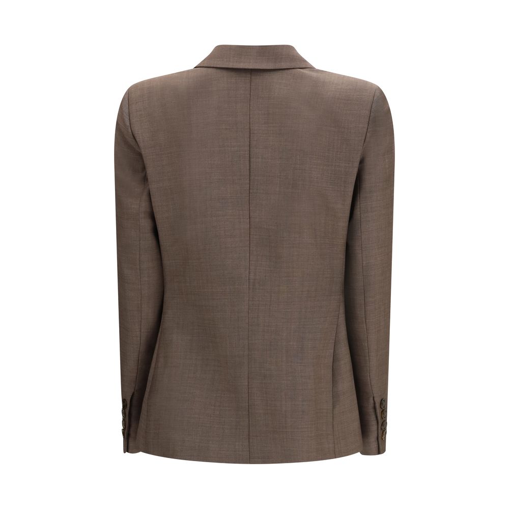 Blazé Milano Brown Fleece Wool Blazer | Regal Royce