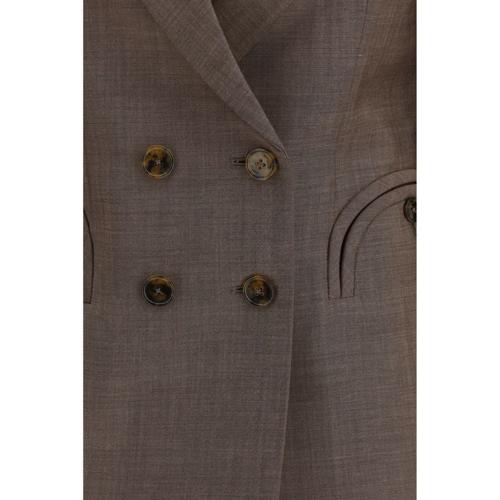 Blazé Milano Brown Fleece Wool Blazer | Regal Royce