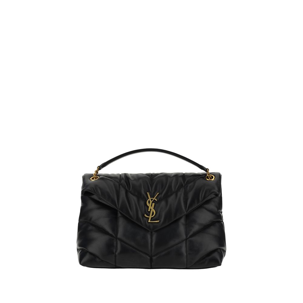 Saint Laurent Black Lamb Leather Shoulder Bag | Regal Royce