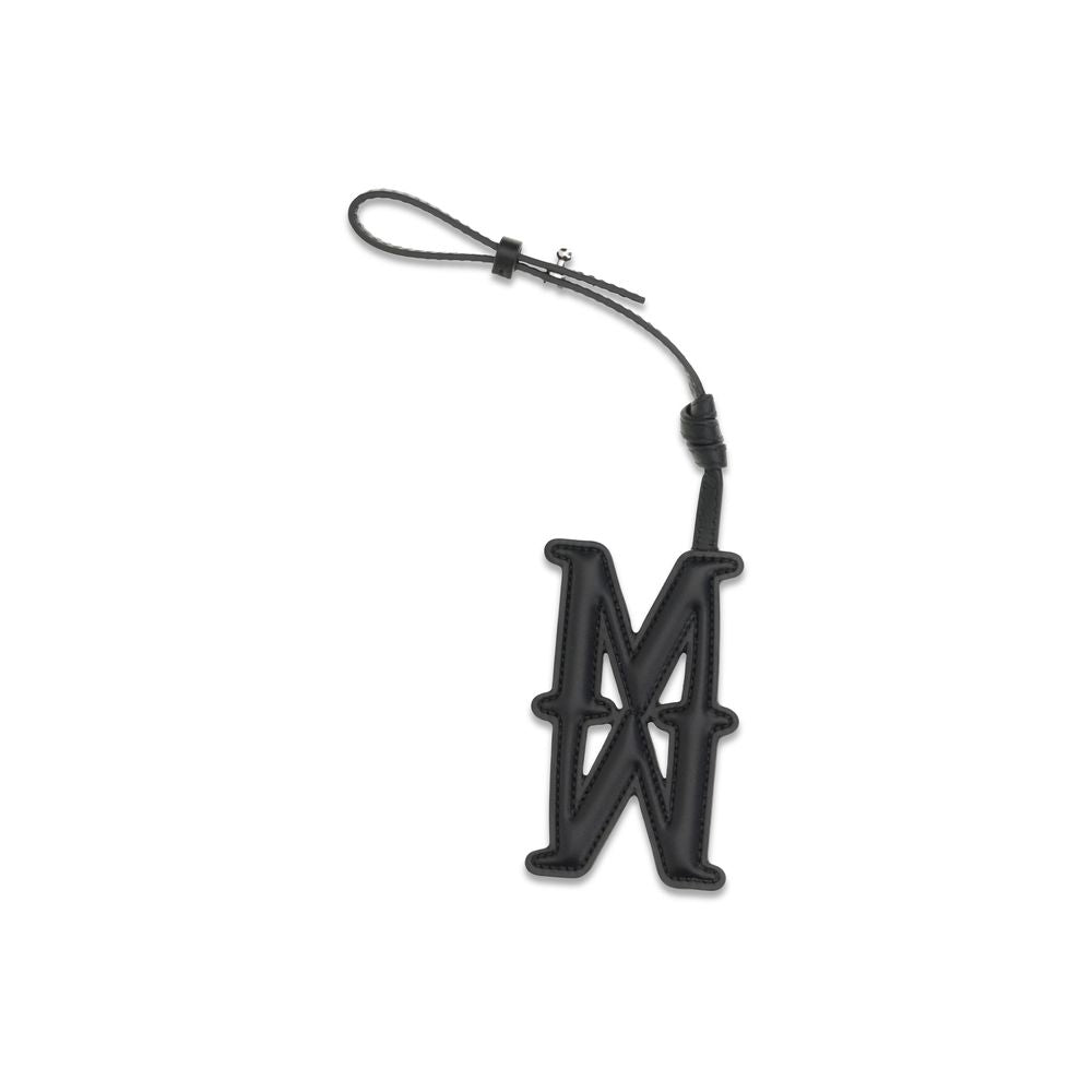 Max Mara Black Calf Leather Bos Taurus Keychain | Regal Royce