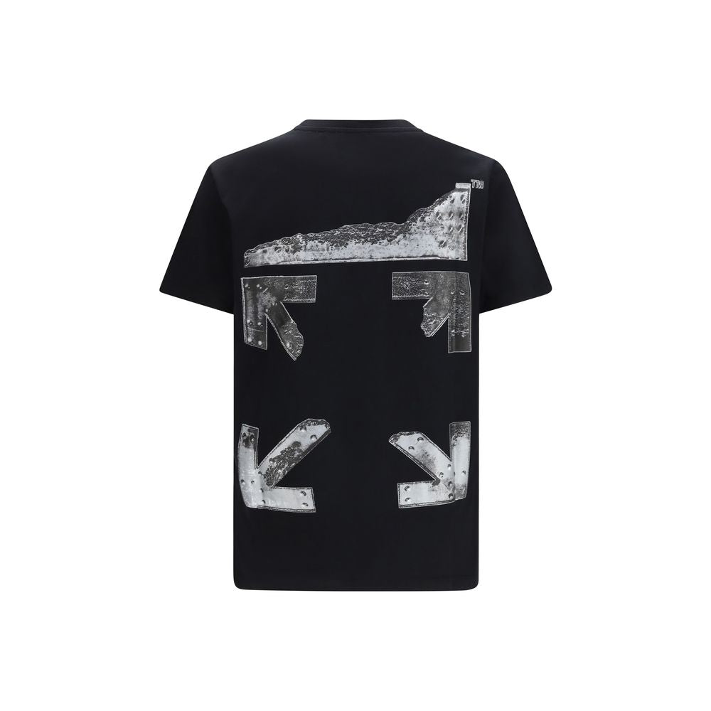 Off-White Black Cotton T-Shirt | Regal Royce