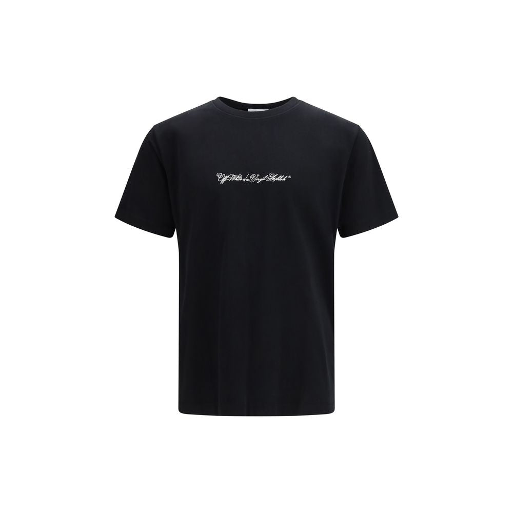 Off-White Black Cotton T-Shirt | Regal Royce
