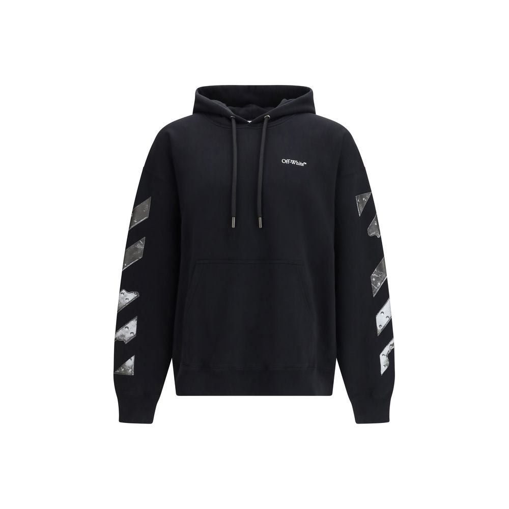 Off-White Black Cotton Sweatshirt | Regal Royce