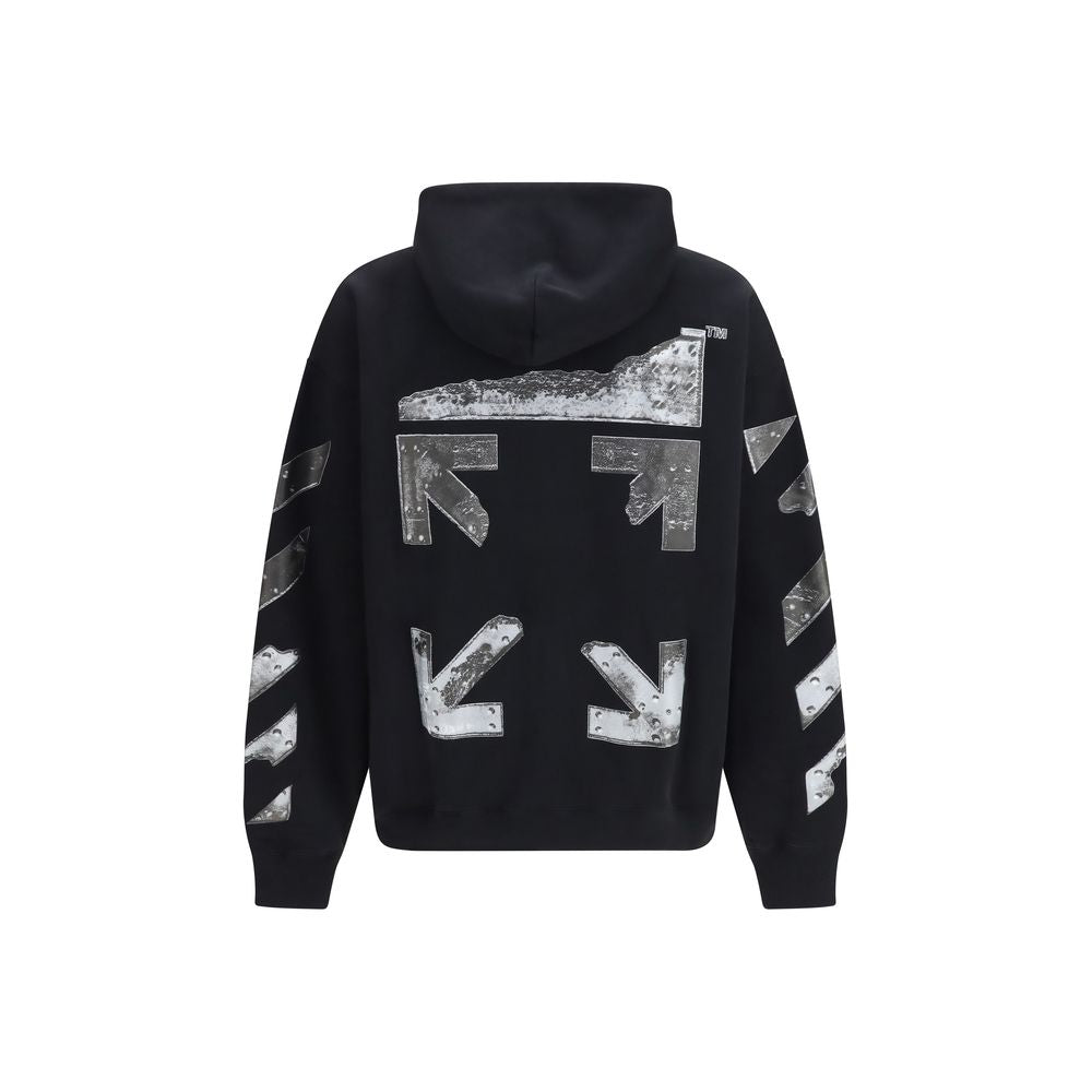 Off-White Black Cotton Sweatshirt | Regal Royce