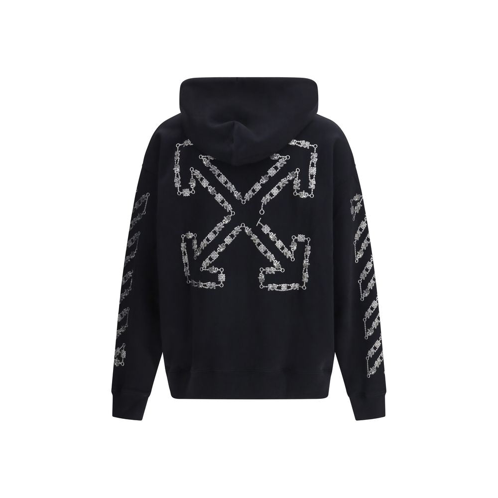 Off-White Black Cotton Sweatshirt | Regal Royce