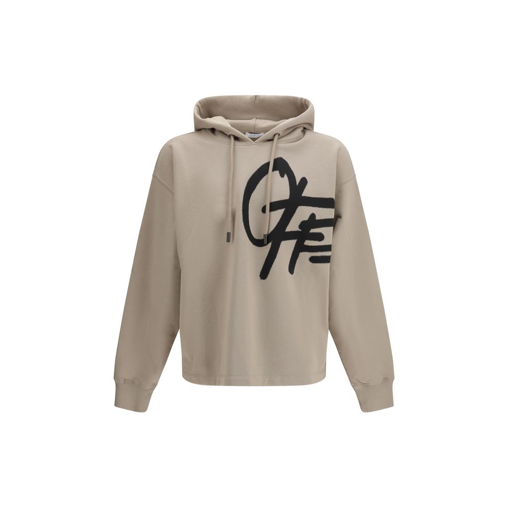 Off-White Beige Cotton Sweatshirt | Regal Royce