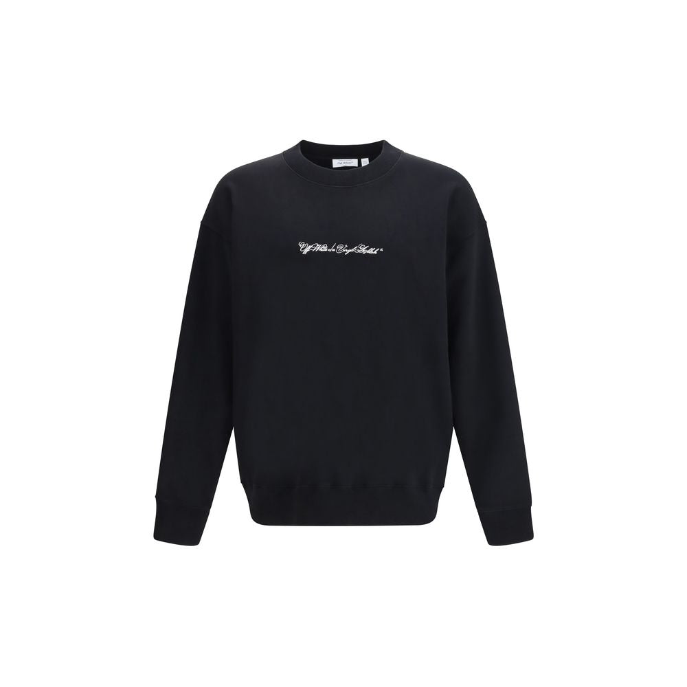 Off-White Black Cotton Sweatshirt | Regal Royce