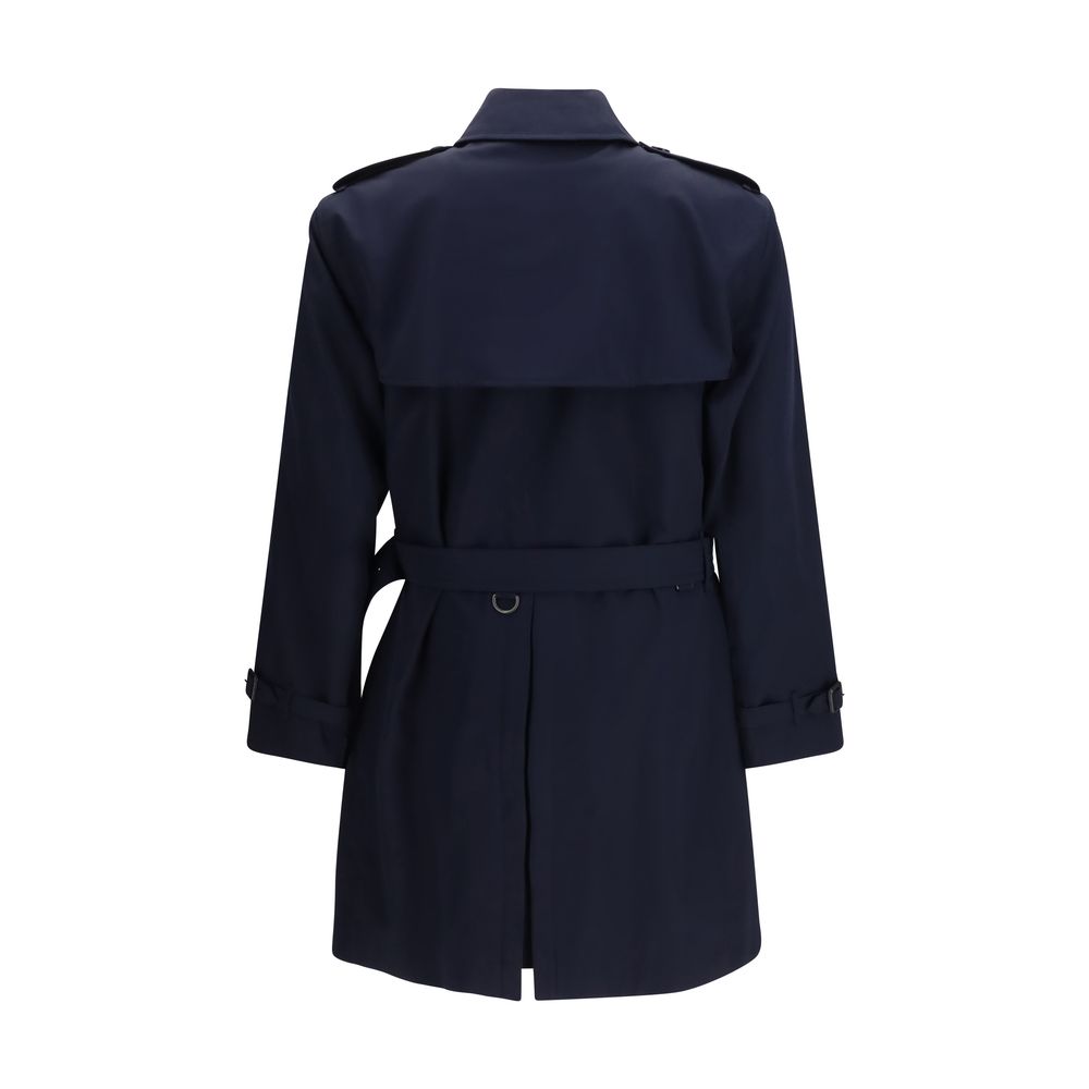 Burberry Blue Cotton Trench Coat | Regal Royce