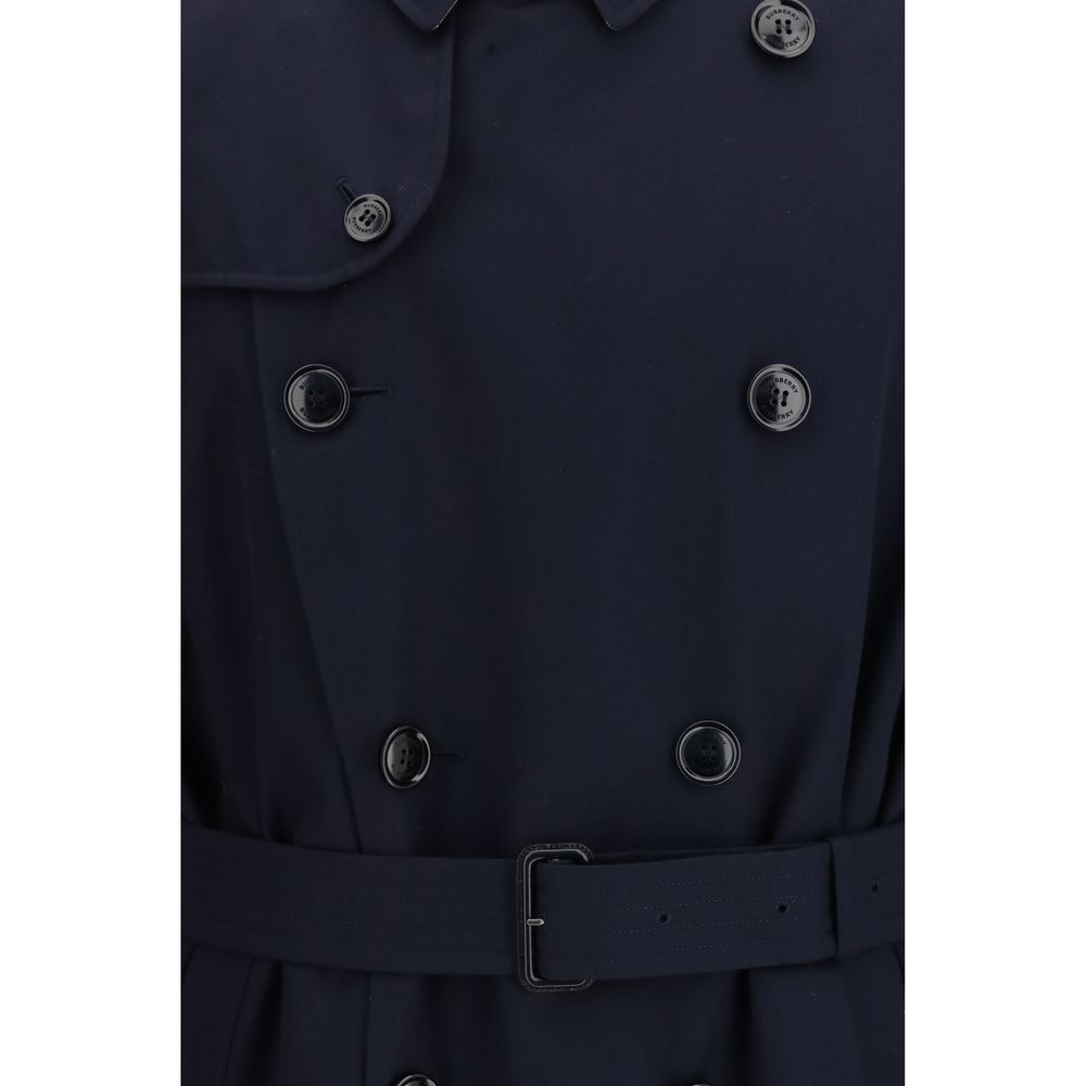 Burberry Blue Cotton Trench Coat | Regal Royce