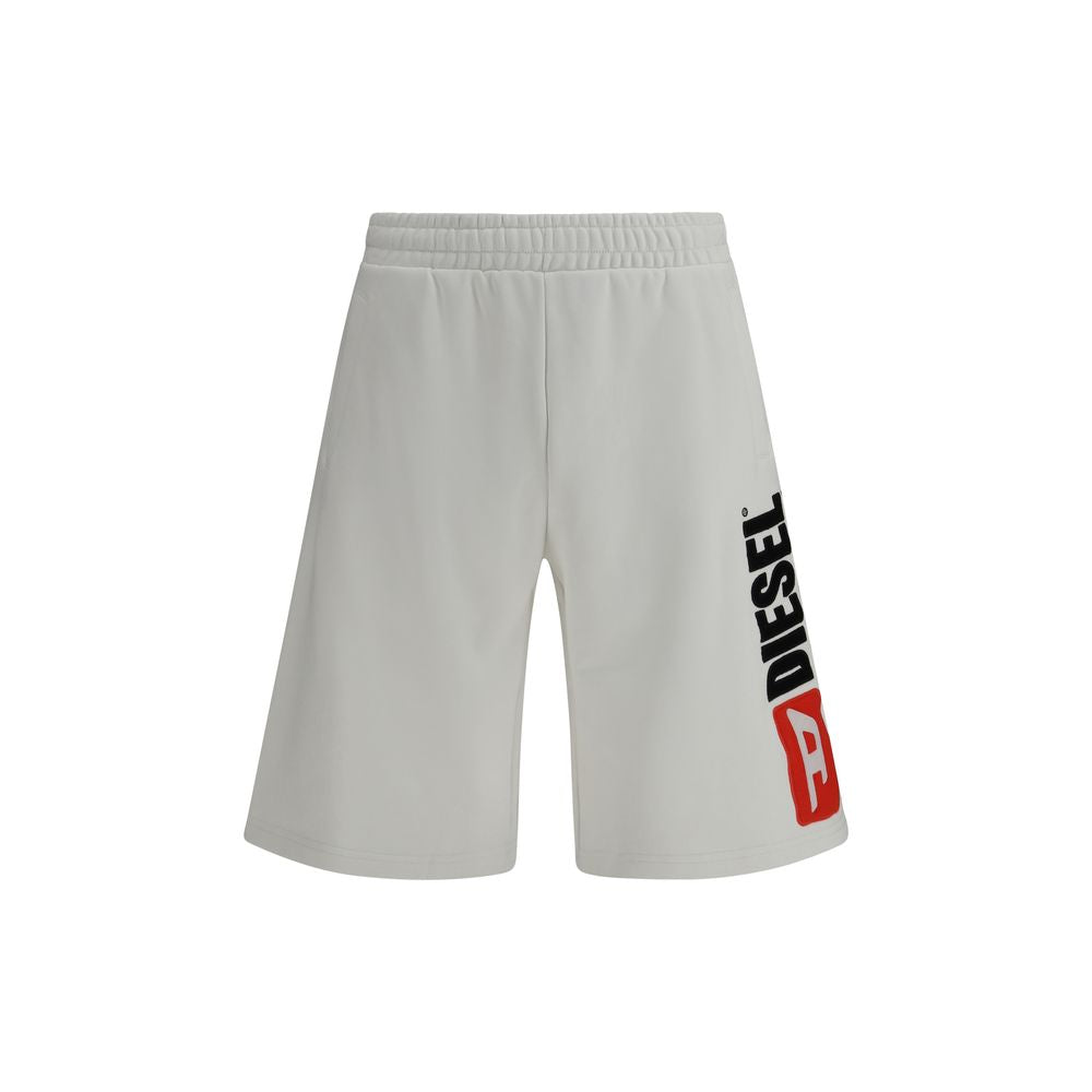 Diesel White Cotton Bermuda Shorts | Regal Royce